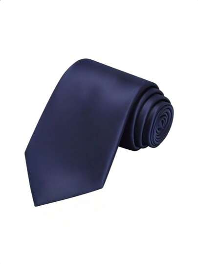 1 chiếc cà vạt nam màu trơn, rộng 8cm, thích hợp cho công sở, đám cưới.