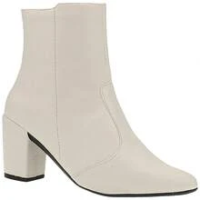 Women's Ankle Boot With Pointed Toe, High Block Heel (7.5cm), Comfortable, Casual, Classic, Elegant. - 香檳色 - 查看 2