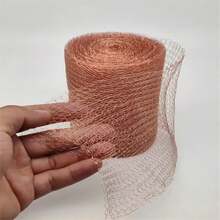 Pure Copper Mesh Rodent Pest Control, Copper Wire Mouse Trap For Wall Cracks, Holes, Plant Protection And Seed Protection, Fine Metal Wire Mesh Roll For Mouse Hole Filling, Indoor And Garden Rodent Snail Slug Repellent And Trap - Multicolor - View 9