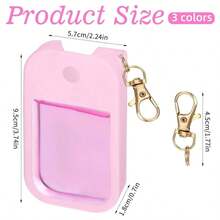 1 Pack Silicone Case Compatible With  Hand Sanitizer Spray, Protective Case With Keychain For Power Mist And Glow Mist 1 Fl Oz, Hand Sanitizer Spray Accessory - Multicolor - View 2
