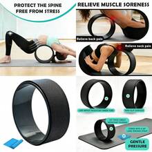Best Sell-NGT Yoga Wheel 13 Inch Yoga Wheel For Back Pain Strongest And Most Comfortable Dharma Yoga Prop Wheel With Free Yoga Bands - Black-green - View 1