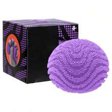 Squishy Stress Ball Slow Rising Memory Foam Fidget Squishy  Fuzz Balls Adults Anxiety Stress Relief Toys - 02-紫色 - 查看 6