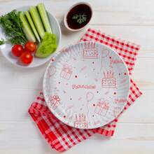 Disposable Kitchenware - CONGRATULATIONS RED - View 2