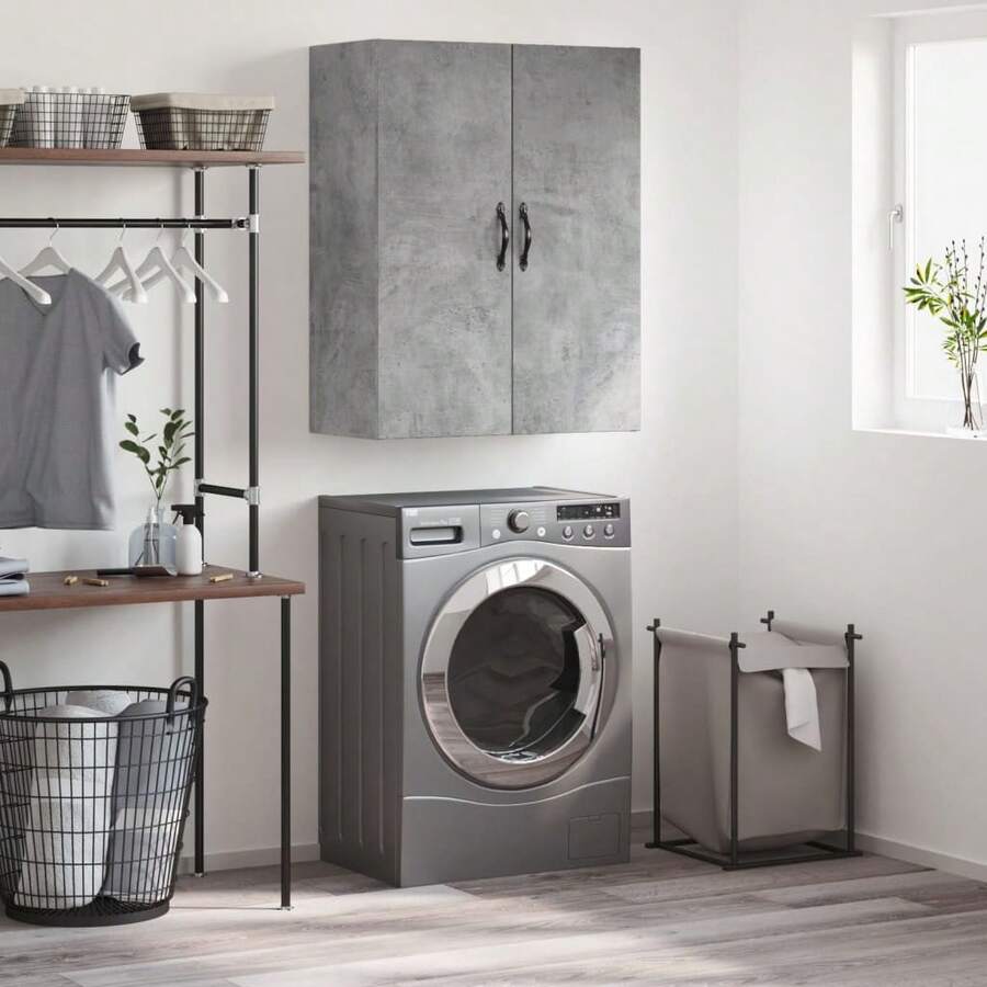 vidaXL Armoires de rangement - Gris - Voir 1