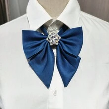 1 chiếc nơ đeo cổ unisex dành cho học sinh, kiểu dáng hoa văn, trang trí bằng bông tuyết, thanh lịch và đẹp mắt. Nơ đeo cổ đa năng kiểu sinh viên dành cho nữ. - nơ - Xem 12