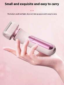 SKYWORTH High-Capacity Battery Hair Remover, Suitable For Sensitive Areas And Facial Hair Removal, One-Button Start, Available In Pink And Blue, Perfect For Travel, The Bathroom, Or The Bedroom. It's The Best Choice For A Gift. - View 5