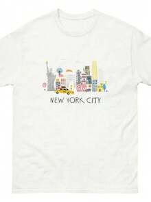 `Algodón 200 gBonita camiseta retro versátil - Blanco - Ver 1