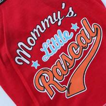 Dachshund Pet Vest "Mommy's Little Rascal" Funny Slogan Small Dog Sleeveless Top, Cute & Cool Sleeveless Shirt For Spring/Summer - Red - View 9