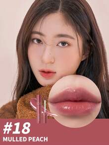 Rom&Nd 1入 5.5g Juicy Lip Tint 18# Sugar Peach 甜粉桃色 提亮暗沉膚色 不黏膩水感唇釉 適合野餐與家庭出遊 柔和牛奶果凍唇妝 唇部彩妝 - 果汁唇釉 18# 滿糖蜜桃 - 查看 1
