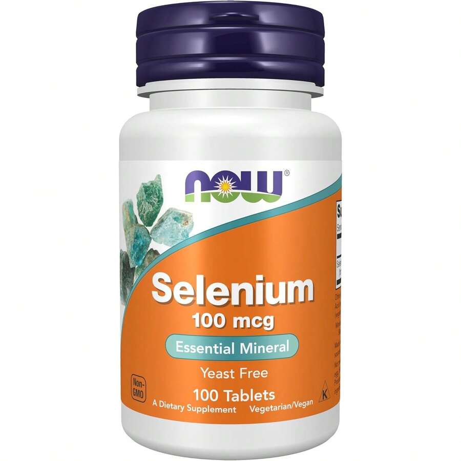 NOW Foods Selenium 100 Mcg, Essential Mineral*, Yeast Free, 100 Tablets - 100 cái - Xem 1
