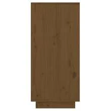 vidaXL Armoire console Marron miel 60x34x75 cm Bois de pin solide - Tabac - Voir 8