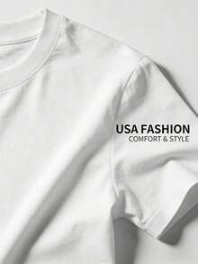 1 Pcs 100% Cotton United States 250th Anniversary Graphic Tee, Women Summer Tops, Casual Crew Neck Short Sleeve T-Shirt - 白色2 - 查看 2