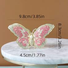 SUSUZUKU 1pc Metal Enamel Butterfly Pattern Jewelry Box, Creative Small Decor, Luxury High-End Scenic Spot Handicraft, Animal Pattern Butterfly Jewelry Box, Fashionable Exquisite Butterfly Decor, Butterfly Wing Jewelry Box, Insect Figurine, Creative Birthday Gift Box, Suitable For Students - Butterfly - View 11
