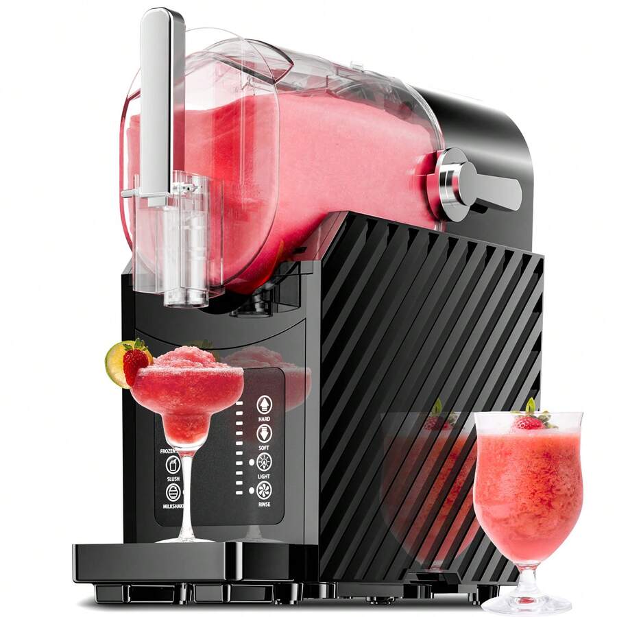 Havato Slushie Machine No Ice Needed, Slushy Machine For Home, 88 Oz Frozen Drink Maker With 3 Preset Programs For Ice Slush, Snow Slush, Milkshake, Adjustable Hardness, LED Display, Low Nosie(<42dB), Self-Cleaning, Black - US A Type Plug(110-127V) - View 1