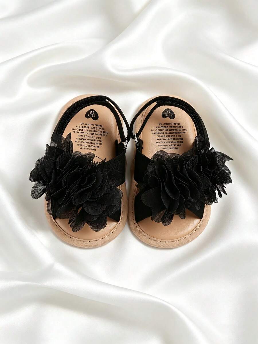 Sandal Luar Ruangan Putih Elegan untuk Bayi Perempuan, Sepatu Balita Musim Panas
