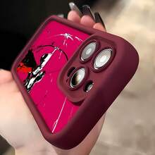 Kikyo arquera rosa negra roja dinámica.funda de teléfono Fundas compatibles con ,Apple,VIVO,OPPO,,, y Honor.Fabricadas en silicona TPU,ofrecen protección contra golpes y caídas. - Burdeos - Ver 5