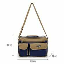 Large, Durable Men's Executive Shoulder Bag For Work. - Green - View 2