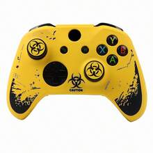 Ốp bảo vệ tay cầm chơi game họa tiết chuyển màu đen trắng, tương thích với tay cầm One, RALAN 1 Bộ bảo vệ tay cầm + 6 nắp bọc ngón cái tùy chỉnh - Xem 13