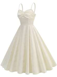 Women's Dress Floral Jacquard Texture Satin Patchwork Pearl Chain Heart-Shaped Neckline Bodice Dress Holiday Dress Summer Dresses For Women Summer Holiday Outfits Spring Outfit Women Spring Dress Women Spring Break Outfits Valentine's Day Valentines Day Dress Elegant Dresses For Party Dresses For Women Elegant Party Dresses Party Outfit Wedding Guest Dress For Women Wedding Party Dress Elegant Dresses For Women Elegant ,Summer Dress,Elegant Dress Wedding Dress For Women - 白色 - 查看 6