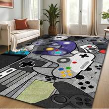 Cartoon Game Controller Floor, Soft And Durable Wash Easy To Clean Lightweight Comfort Velvet + 7mm Thickness Non-Slip Backing Over 850g Per Meter Suitable Doorway Mats Kitchen Rugs Hallways Bedroom Entrance Bathrooms Living Room Indoor Outdoor Entry Front Study Rooms - Multicolor - View 5