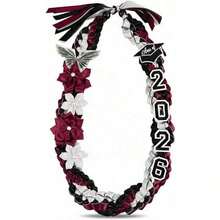 2026 Graduation Ceremony Award Wreath: Widened Double-Layer Graduation , Exquisitely Handcrafted Fabric , And Honor Cord Set - 淡咖啡白 - 查看 9