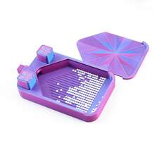 Multi-Color Rhinestone Diamond Painting Tray With 2 Trash Cans - Portable Craft Storage Box, Easy To Clean, Durable Plastic Material, Suitable For Diamond Painting Accessories And Craft Supplies - Sets - View 6