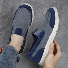 2026 New Men's Loafers, Comfortable Soft Men's Shoes, Breathable Men's Sneakers, High-Quality Outdoor Men's Casual Shoes, Non-Slip Men's Hiking Shoes, Slip-On Daily Wear Climbing Shoes (Asymmetric Pattern) - Blue - View 8