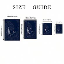 1/3件海軍藍星空海洋動物壁飾 海龜 水母 鯨魚帆布印刷畫｜現代天體海洋裝飾，適用臥室、育兒室、兒童房、客廳或辦公室居家裝飾，現代航海星夜海報，送給她的禮物，無框 - 圖案 - 查看 7
