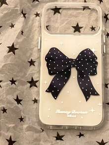 Black Luxury Foil Rhinestone Butterfly Phone Case Compatible With Iphone 17 Pro Max, 17 New, 16 PM, Cute 16 Pro, Korean Style 17 Pro Anti-Drop Full Coverage Phone Case - White - View 6