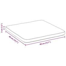 vidaXL Coussins de siège 4 pcs Noir 40 x 40 x 3 cm Velours - A - Voir 8