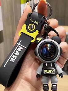 Móc khóa hình chú gấu sấm sét dễ thương, mặt dây chuyền túi ô tô, phụ kiện túi ô tô, phong cách trường học Goth Y2k - Nhiều màu - Xem 5