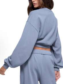 Alo Yoga Accolade Sweat Short | Premium French Terry Loungewear | Luxury Soft-Touch High-Waist Athletic Short | Versatile Unisex Studio-To-Street Essentials | Iconic Chrome Logo Relaxed Fit Apparel - Màu xanh bụi bặm - Xem 2