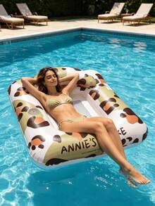 Juego de 1/2/3 piezas de sillas inflables para descansar, con elementos de estampado de leopardo y vaca, con almohada, adecuado para agua, piscina, playa, fiesta temática, flotador inflable de agua, flotador inflable de piscina, asiento de descanso en el agua, bomba de aire se vende por separado - Sillón individual con estampado de leopardo - Ver 6