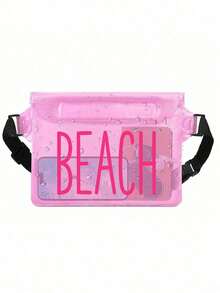 Bolsa de cintura impermeable de gran capacidad con diseño "Playa", cinturón ajustable, operación táctil, protege tu teléfono y objetos de valor, esencial para exteriores. - Multicolor - Ver 14