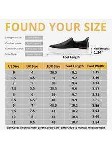 Women's Slip On Loafers With Arch Support & Side Zipper – Casual Fashion Sneakers 8010 - 黑色 - 查看 8