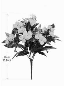 1 Piece - 5 Branches/1 Bunch - Artificial Gypsophila, Silk Flower, Fake Plant, Home & Outdoor Garden, Porch, Home Decor, Wreath, Wedding Garden Decoration - Red - View 3