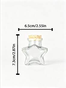 1pc Customized Heart-Shaped Sand Bottle, Customized Mini Jar With Text, Customized Sand Jar Souvenir, Customizable Name And Text, Customizable Small Decorative Jar, Personalized Mini Jar With Cork Stopper Lid, Wedding Gift/Honeymoon Souvenir - Multicolor - View 6