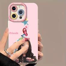 Corazones rosas con temática playera para amigas.funda de teléfono Fundas compatibles con ,Apple,VIVO,OPPO,,, y Honor.Fabricadas en silicona TPU,ofrecen protección contra golpes y caídas. - Blanco - Ver 2