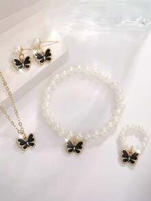 6/5 Reloj electrónico con pantalla LED con patrón de la Tierra, elegante y de moda, adecuado para que las niñas lo usen. Se puede combinar con un conjunto de joyería con forma de mariposa que incluye collar, pulsera, anillo y pendientes, adecuado para usar en fiestas, reuniones y viajes para consultar la hora, y también muy adecuado como regalo de cumpleaños, Navidad, inicio de clases, temporada de graduación, Día de San Valentín, Navidad, Día de la Madre para niñas. - Multicolor - Ver 12