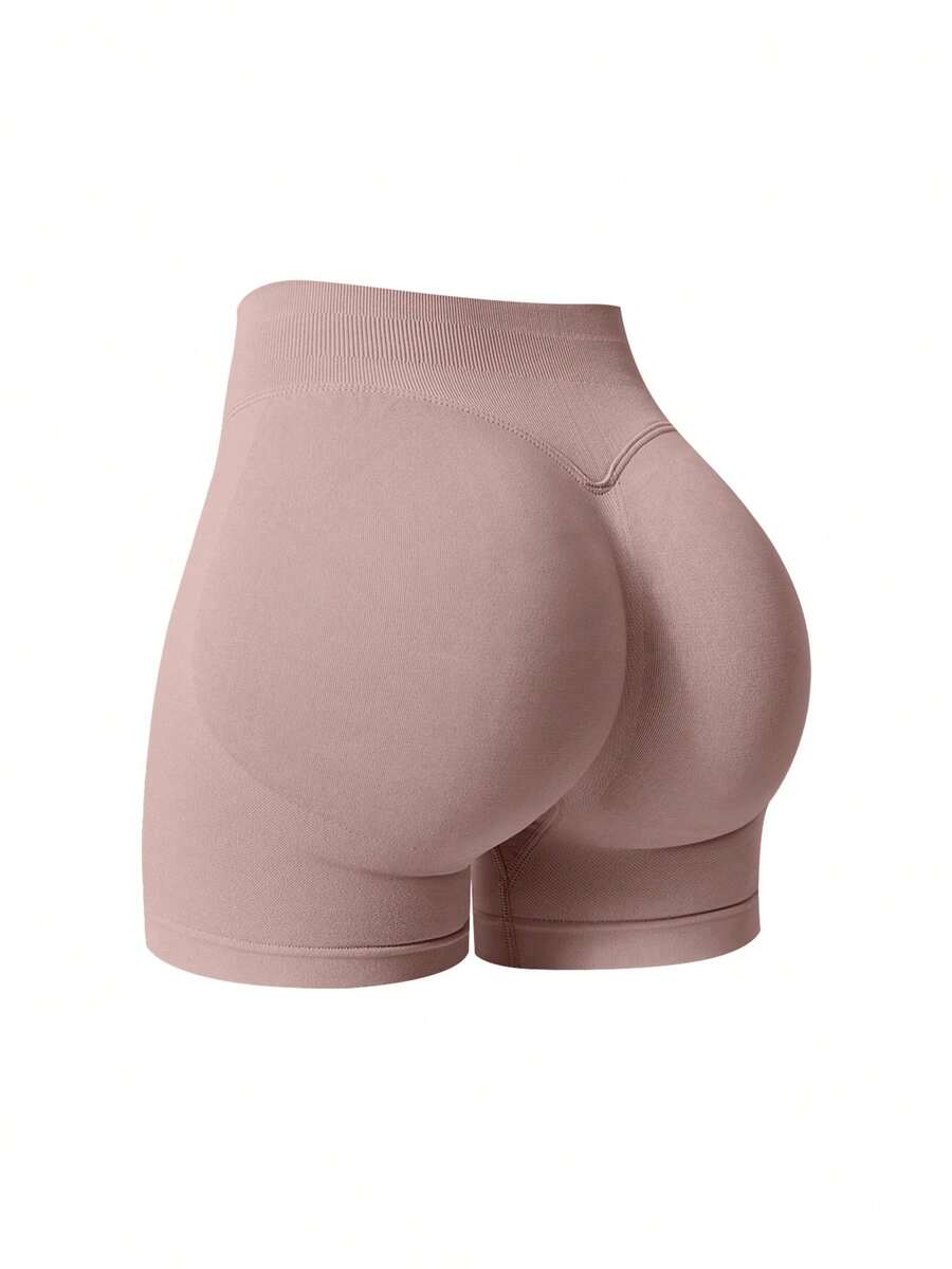 NcmRyu 1 pieza Pantalones cortos deportivos sin costuras, elásticos, moldeadores y de levantamiento para mujer, aptos para yoga, fitness, gimnasio y running