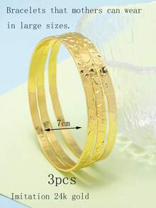 Bộ 3 vòng tay hình trái tim sang trọng, độc đáo, thanh lịch, thiết kế đa năng. - Nhiều màu - Xem 10