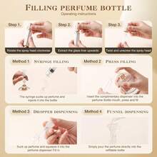 Kuangre 10ml Atomizer Perfume Spray Bottle, Empty Cologne Dispenser, Portable Sprayer Travel Essentials For Many Scenes Gifts. - 白色10毫升 - 查看 3