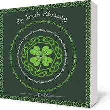 Irish Blessing Sign, St. Patrick's Day Wooden Box Sign, Irish Blessing Decoration, St. Patrick's Day Ornt, St. Patrick's Day Wooden Block Sign, Suitable For Home Office Desk Shelf Decoration, 5x5 Inches (One)Bathroom Deccor,Office Decor,Room Decor,Home Décor - 1PC - Xem 2