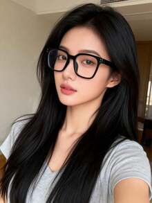 Bộ 3 chiếc kính mắt hình chữ nhật đeo hàng ngày, phù hợp cho cả nam và nữ, thiết kế kiểu học đường, có thể điều chỉnh hình dáng khuôn mặt. - Nhiều màu - Xem 2