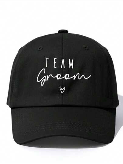 1 chiếc mũ lưỡi trai cổ điển unisex - In chữ tối giản "Groom Crew" - Có các màu cơ bản như đen, xanh navy - Mũ thoáng khí, thoải mái, có thể điều chỉnh, thích hợp làm quà tặng cho tiệc độc thân và phù rể, mùa hè, đi biển.