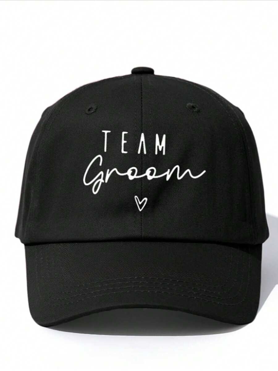 Boné de beisebol clássico unissex (1 unidade) - Estampa minimalista com as letras "Groom Crew" - Disponível em cores básicas como preto e azul marinho - Boné respirável, confortável e ajustável, ideal para despedidas de solteiro, presentes para padrinhos, verão, praia, férias e viagens.
