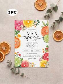1/3 tấm thiệp mời tiệc cưới chủ đề "Tình yêu từ cái nhìn đầu tiên" (Love At First Spritz), thiệp mời tùy chỉnh chữ, thiệp mời tiệc cưới chủ đề Aperol Spritz, tiệc cưới chủ đề cam quýt, tiệc cưới chủ đề hoa tươi rực rỡ. - Nhiều màu - Xem 23
