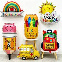 Back To School Decoration Balloon Set, Including Backpack, Pencil, Crayon, School Bus Balloons, Suitable For 2026 Graduation, Back To School, Decoration - Multicolor - View 3