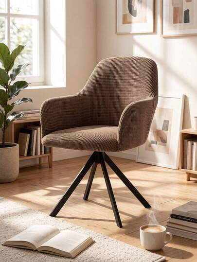 Bộ 1/2/4 vỏ bọc ghế Jacquard màu trơn, kiểu dáng hiện đại tối giản, chất liệu nhung Jacquard co giãn cao, phù hợp cho phòng ngủ, phòng khách, nhà bếp, ngoài trời và mọi mùa.