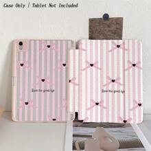 1 chiếc ốp lưng máy tính bảng in hình trái tim và nơ sọc hồng, tương thích với iPad 11/A16/10th/Air4/5/6/Pro 12.9/2024/2025/2020/2021/2022/2023/10.2/10.9/Mini7, ốp lưng cho Galaxy Tab A8/A9 Plus/S6 Lite/S7/S9FE PLUS/S10 Plus, ốp lưng tương thích với 5/5pro/6/6pro/7/7pro/6s Pro, tương thích với Matepad. - Nhiều màu - Xem 1